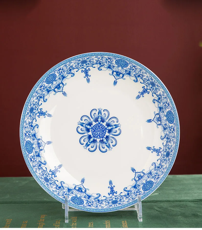 jingdezhen cerâmica placas profundas prato de sopa