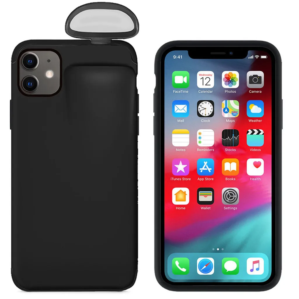 Чехол Binmer 6 1 дюйма для AirPods можно разместить подходит iPhone11 и 2-в-1 Беспроводная