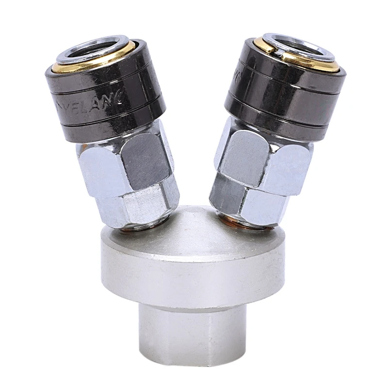 C type pneumatic quick connector self-locking round two ventilation tube quick plug male and female air pump air compressor