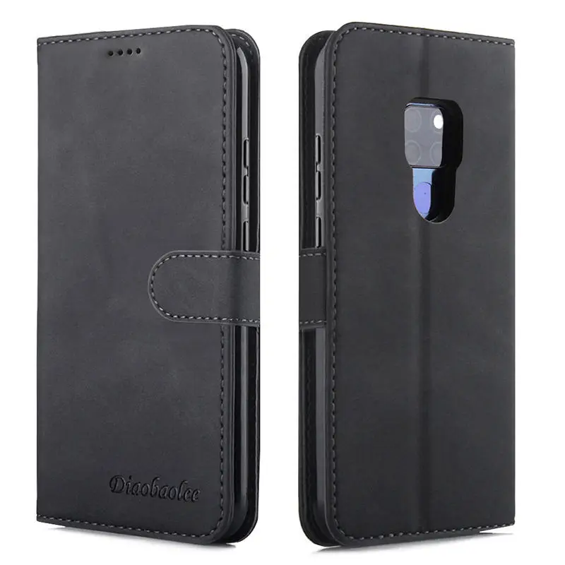Чехол книжка с откидной крышкой для huawei mate 20 роскошный кожаный чехол кошелек в