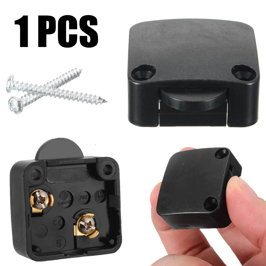 32 *34*14.8 mm 202A Two Colors Automatic Reset Switch Wardrobe Cabinet Light Switch Door Control Switch Lighting Accessories