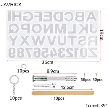 

1 Set Crystal Epoxy Resin Mold Alphabet Letter Number Pendants Casting Silicone Mould DIY Crafts Jewelry Making Tool