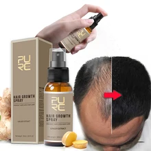 PURC-productos para el crecimiento del cabello, tratamiento para la pérdida de aceite rápido, cuidado del cabello, cuidado de la salud, Spray para el crecimiento del cabello, 30ml