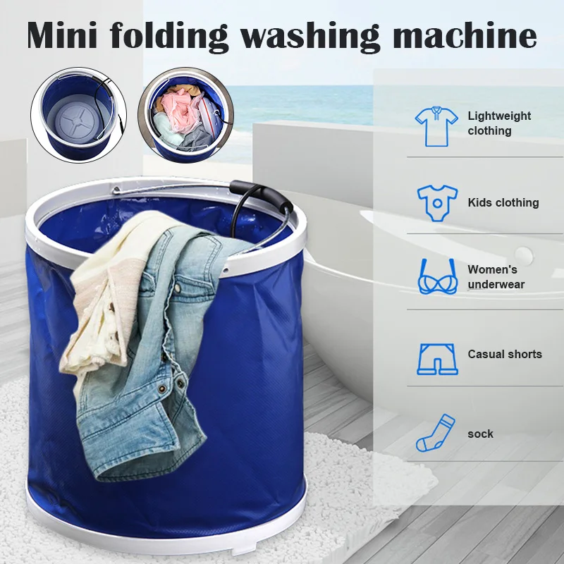 Spot Folding Laundry Tub Basin Portable Mini Washing Machine Automatic