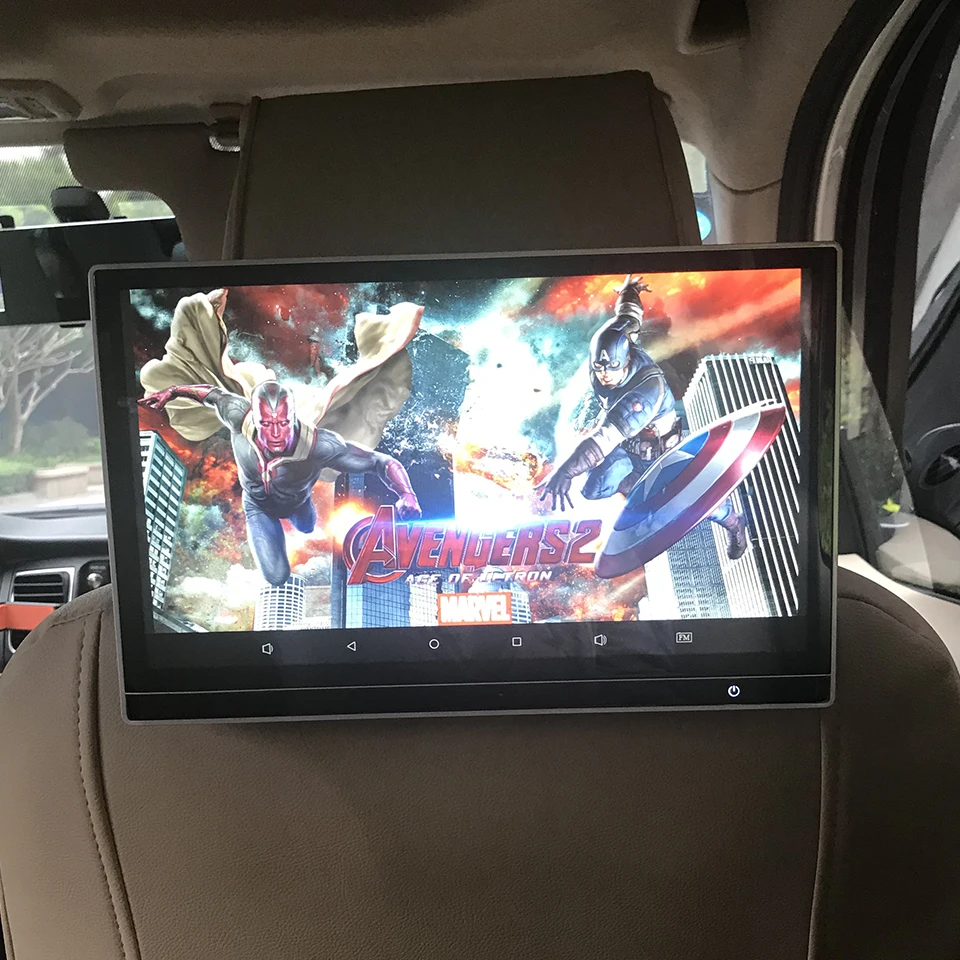 Автомобильный подголовник с монитором 12 5 дюймов 4K 1080P Android 9 0 HDMI Bluetooth для Chrysler Grand