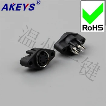 

10 PCS MDC-4-09 with ear round large keyboard plug DIN socket S Terminal 4-pin four-core socket mother Head