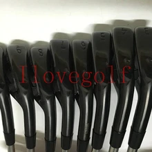 Горячая Распродажа клюшек для гольфа A3 718 черные железные клюшки для гольфа черные A3 718 3-9P стальные/графитовые обычные/жесткие головные уборы DHL