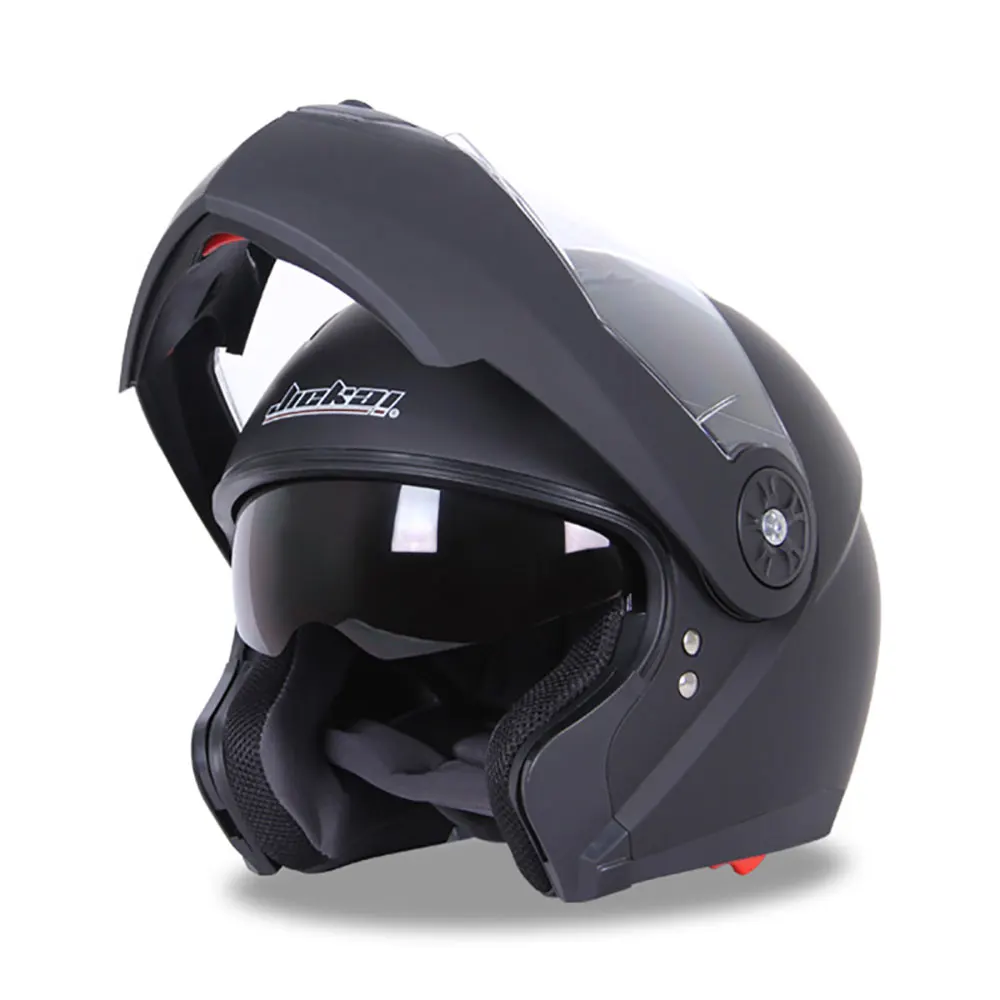 Jiekai Caschi da Moto Motocicletta Completa Viso Casco Strada Della Bici Corsa Casco da Motociclista con Il Sole Visiera a Doppia Lente Moto Caschi da Bicicletta