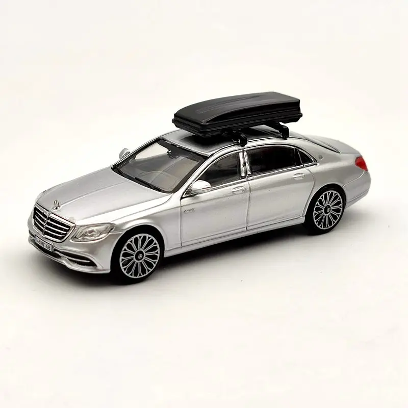 Details about   1/64 Master Mercedes Benz Maybach S560 Silver Diecast Models Black Car Roof Box