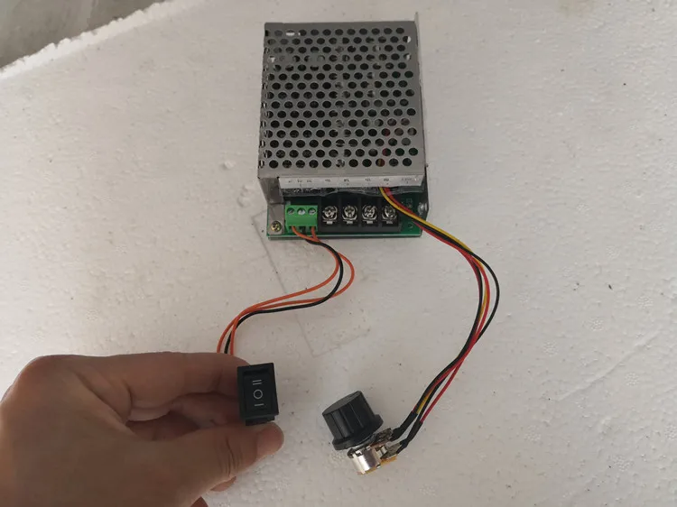 Универсальный контроллер DC9V 12V 24V 36V 48V 60V DC щеточный регулятор скорости двигателя