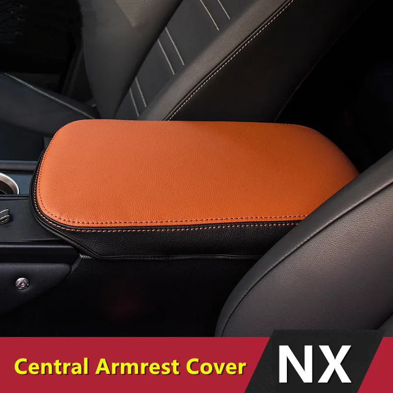 CNORICARC кожаная консоль подлокотник коробка для хранения крышка защитный чехол для Lexus NX 300h 200t 200- автомобильный поручень