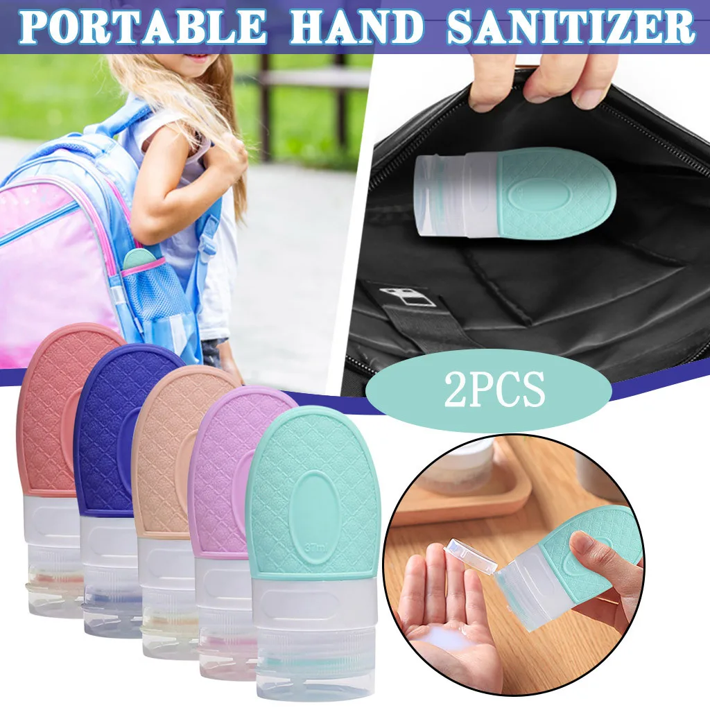 

37ml Travel Cosmetic Bottle Container Silicone Hand Sanitizer Tank 2pcs Aug 19th