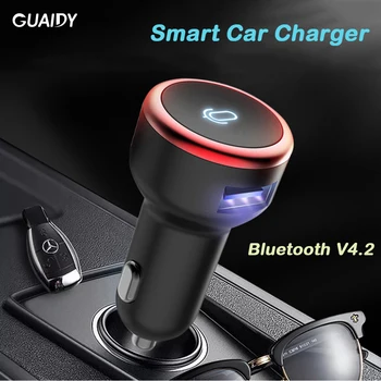 

Voice Intelligent Control Car Charger MP3 Player Bluetooth Receiver USB AI Fast Charge Handsfree For iPhone Samsung Universal