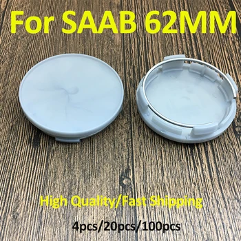 

High Quality Wholesale 62mm ABS Wheel Center Cap Covers Auto Rim Accessory Wheel Hub Cap for saab 9-3 9-5 93 95 BJ SCS
