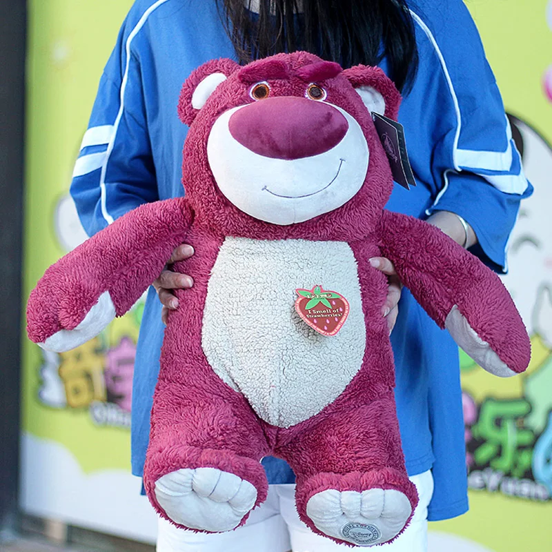 New Disney Lotso Bear Cartoon Movie Toy Story 4 Plush Stuffed Toys 20/30cm Soft Plush Dolls Christmas Gift To Girlfriend Or Kids