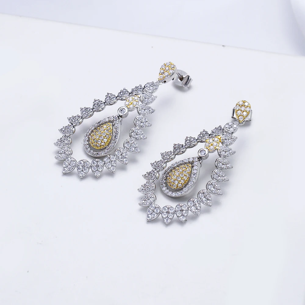 Long flower drop earrings (5)