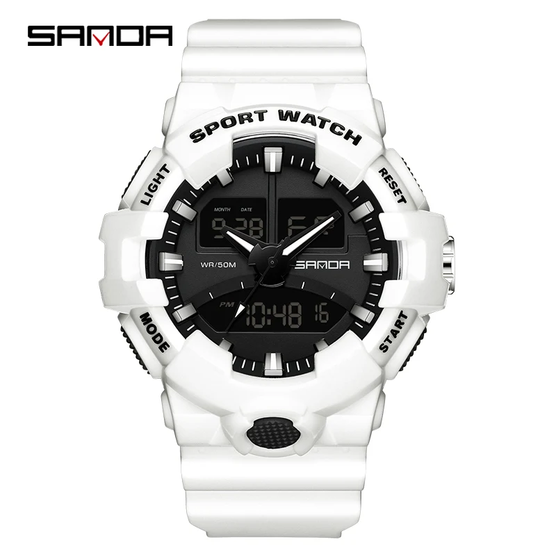 Часы наручные SANDA Мужские Цифровые Брендовые спортивные модные