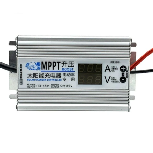MPPT Solar Panel Cells Ladung Controller 10A Booster Einstellbar 24V 36V  48V 60V 72V Batterie spannung Regler - AliExpress