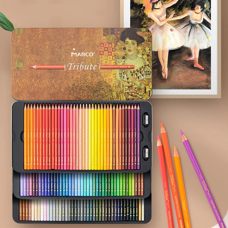 Marco Tribute 300 Colors Gift Box Colored Pencils Set Master Oil Limited  Color Pencil Art Supplies For Artist Collection Andstal