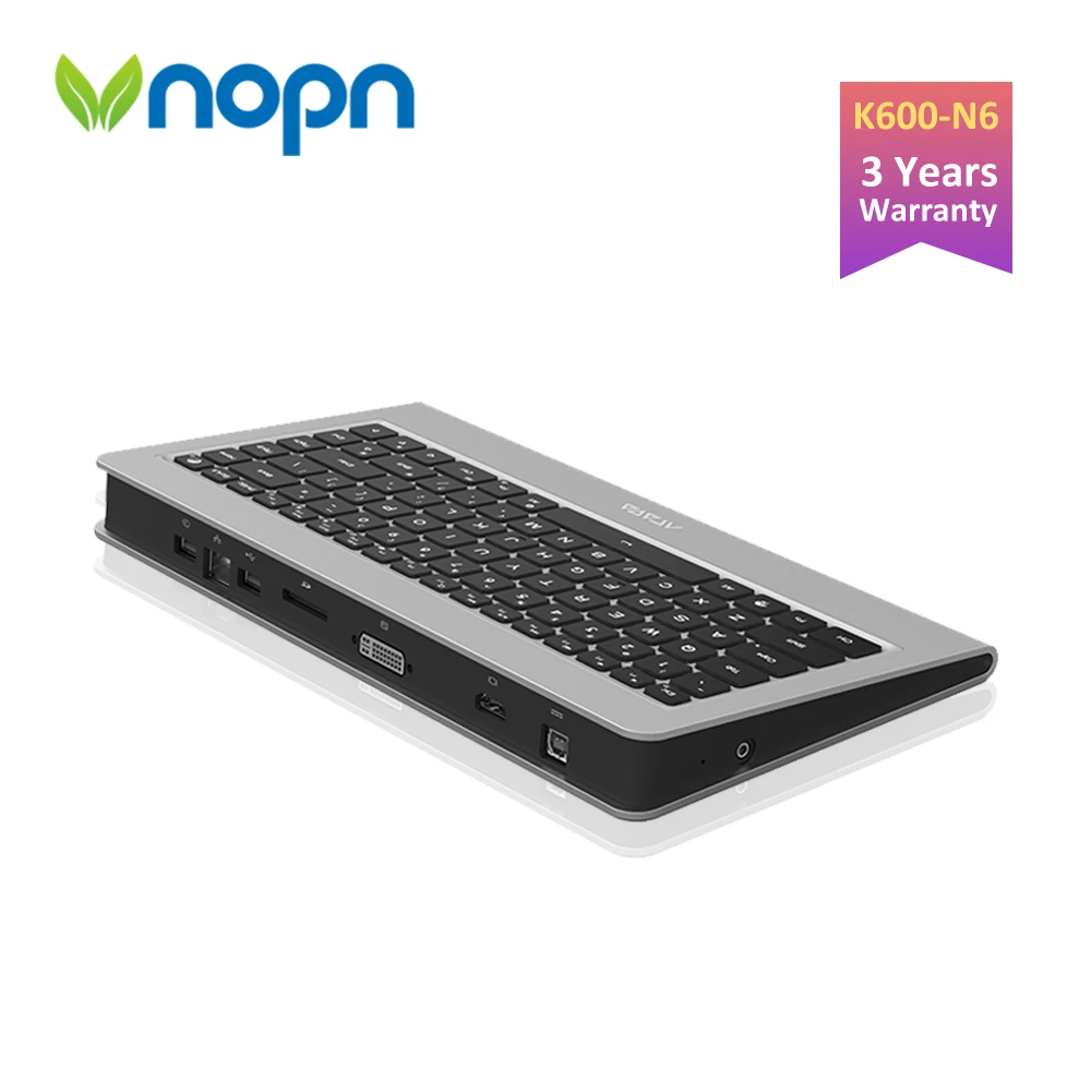K600 N6 все в одном клавиатура ПК Встроенная Windows10 ОС поддержка 1080P FULL HD дисплей Z3735F