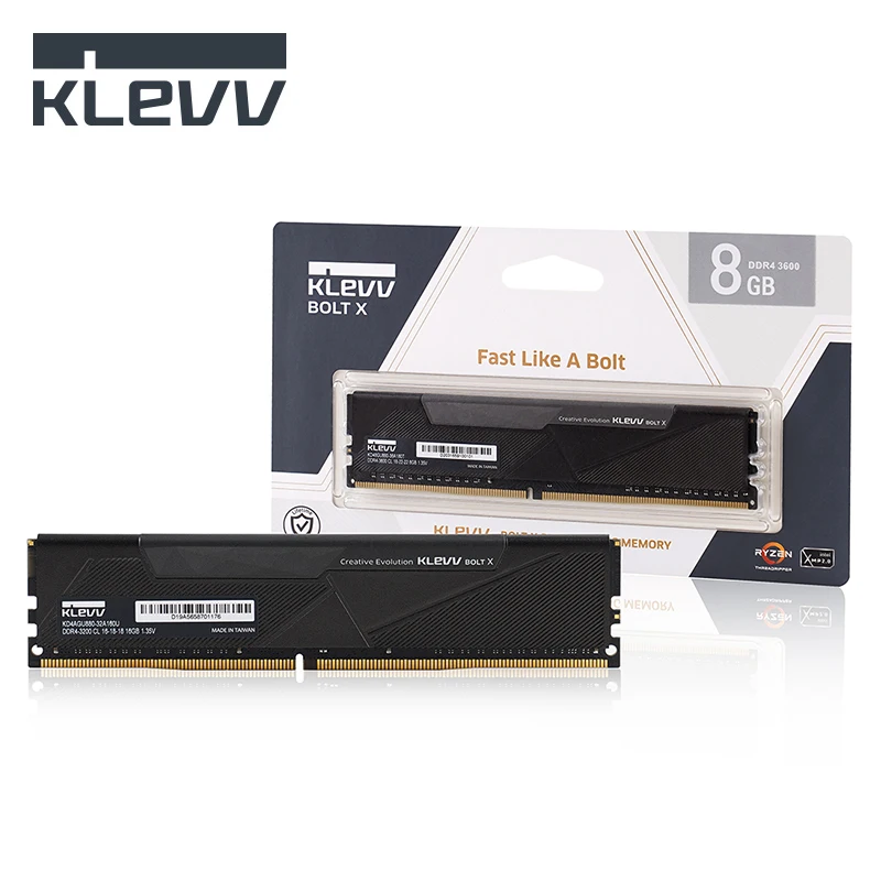 

KLEVV BOLT X DDR4 8GB 16GB 3200MHz 3600MHz Gaming Memory with SK Hynix Chips 288 Pin DIMM 1.35V Memoria RAM DDR4 Memory Module