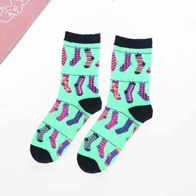 Jerrinut/женские хлопковые Веселые носки с принтом, милые носки с рисунками животных, модные носки с покемонами, 1 пара - Цвет: 14