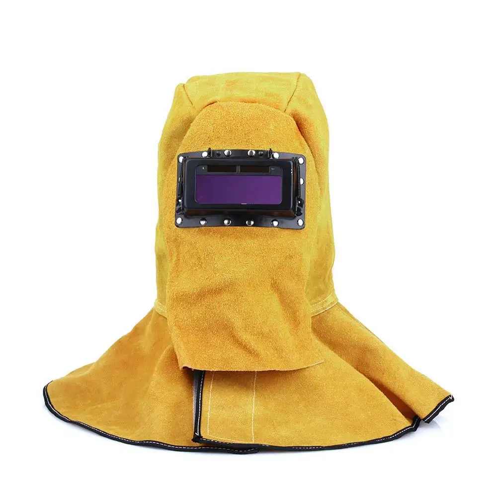 New Comfortable Leather Welder Welding Protective Gear Mask Work Cap Hood Helmet