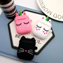 Для AirPods чехол 3D милый бисквит чехол для наушников s для Apple Airpods 2 забавная Защитная крышка без кольца на палец