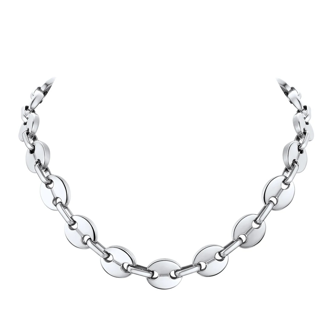 

Gift Novelty Gold Choker Chain for Women 18k Gold Plated Coffee Bean Bead Coin 14 in Boho Layered Necklaces CP484