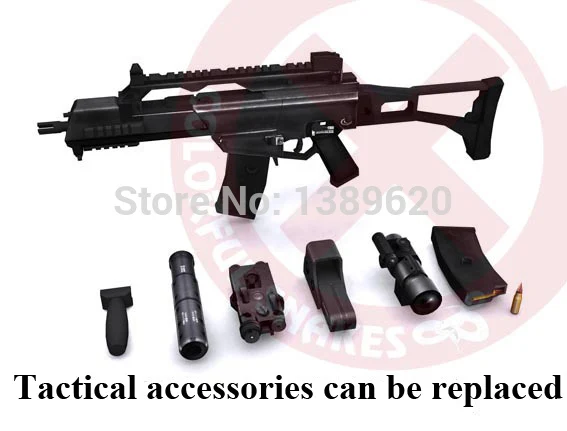 3D бумажная модель штурмового пистолета G36c в масштабе 1:1 85 см Пазл сделай сам