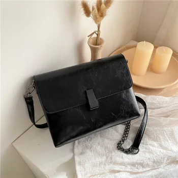 

bag for women 2020 summer PU Flap Fashion Chains Lock Single Shoulder Bags handbags women messenger bags Euro-America style