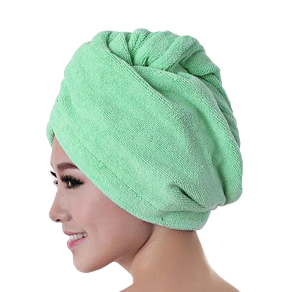 Green Домашняя шапочка из микрофибры для мытья душевой комнаты, шапочка для душа 60*25 см, тканевые Товары для ванной, женское полотенце - Цвет: Green