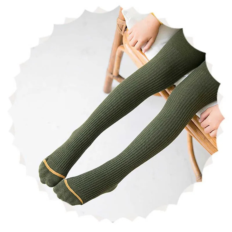 Baby Tights for Girls Warm Cotton Tights Baby Stockings Stockings Solid Pantyhose Tights Baby Newborn - Color: C6