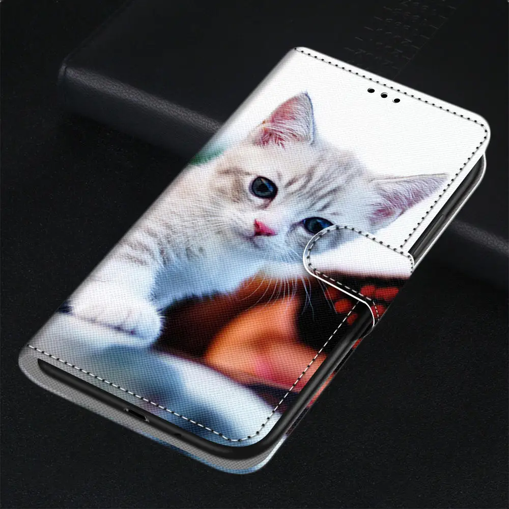 For LG Stylo 4 5 Case Cartoon Luxury Painted Shell for LG Q6 Q60 Leather Flip Magnetic Cover for LG K8 K9 Phone Cases - Цвет: 10