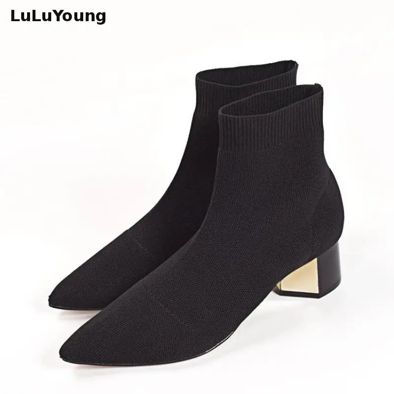 womens ankle boots medium heel