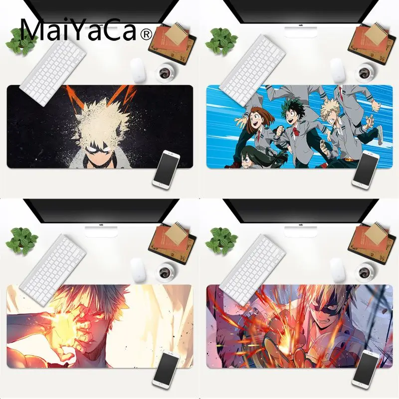 

My Hero Academia Gamer Speed Mice Retail Small Rubber Mousepad Gaming Mouse Mat xl xxl 800x400mm for world of warcraft