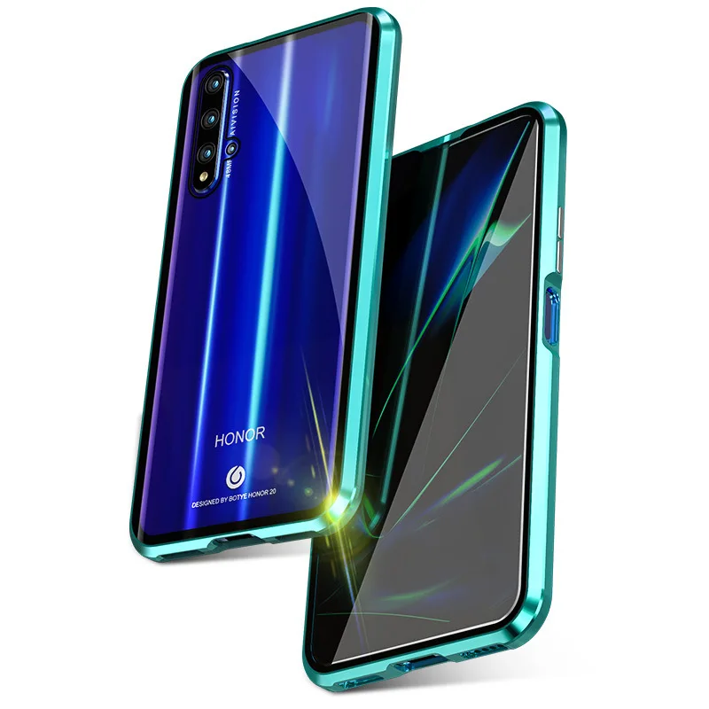 

Luxury 360 Full Cover Case for Huawei P30 Pro P20 Lite P Smart 2019 Adsorption for Huawei Honor 20 Magnetic Phone Case