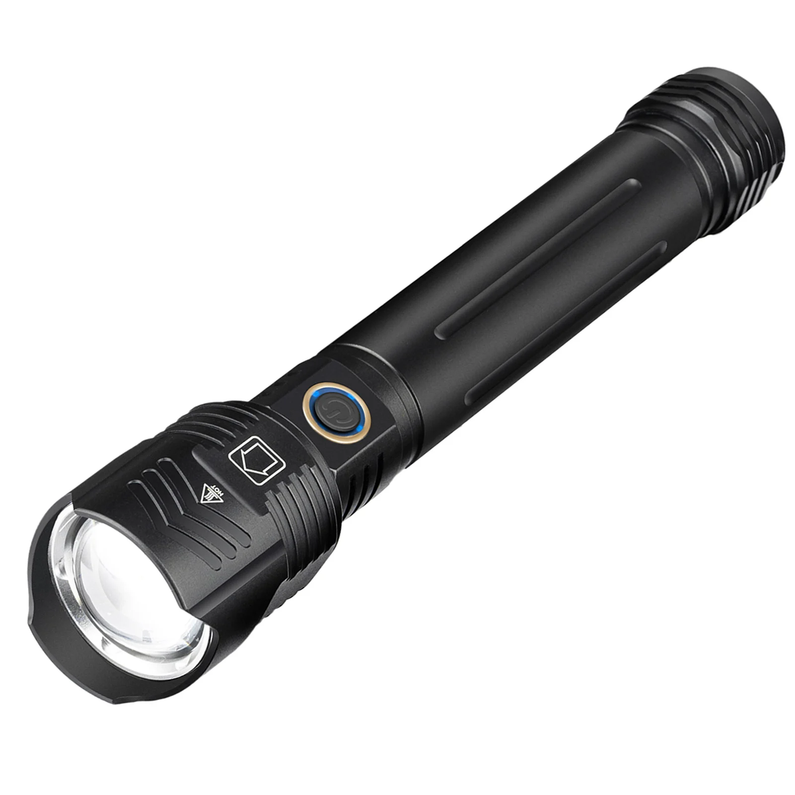

Super Bright 16-core LED 5000LM 50W 5-mdoes TYPE-C USB Rechargeable Zoom Output/input Power Display Flashlight Torch Light