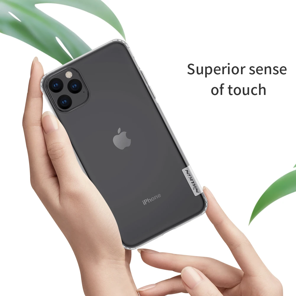 Прозрачная мягкая задняя крышка для iPhone 11 Pro Nillkin Nature TPU чехол Ультратонкий защитный чехол для телефона