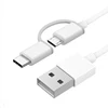 Original Xiaomi Mi Fast Charger Cable 2in1 Micro USB + USB Type-C Quick Charge Cable For Redmi 8T 8A Note 7 8 Pro Mi 10 9 Pro A3 ► Photo 2/6
