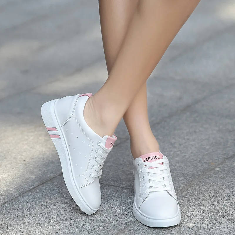 

2019 New Style WOMEN'S Shoes Spring Summer Genuine Leather Elevator WOMEN'S Shoes Athletic Shoes Women's Korean-style Shoes Wome