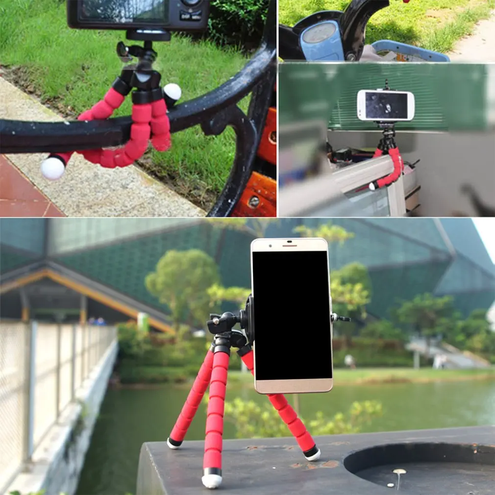 

Flexible Sponge Octopus Mini Tripod Flexible Phone Tripod For iPhone mini Camera Tripod Phone Holder clip stand