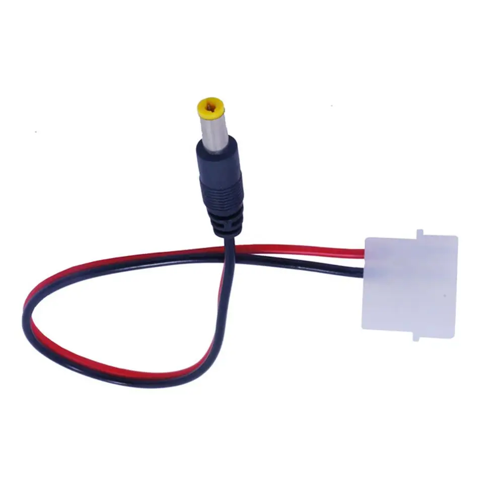 

Cable Adapter 4 Pin to DC 5521 Computer LED Lights Strip Power Supply Adapter Cable Connector Power Supply Computer Accessories