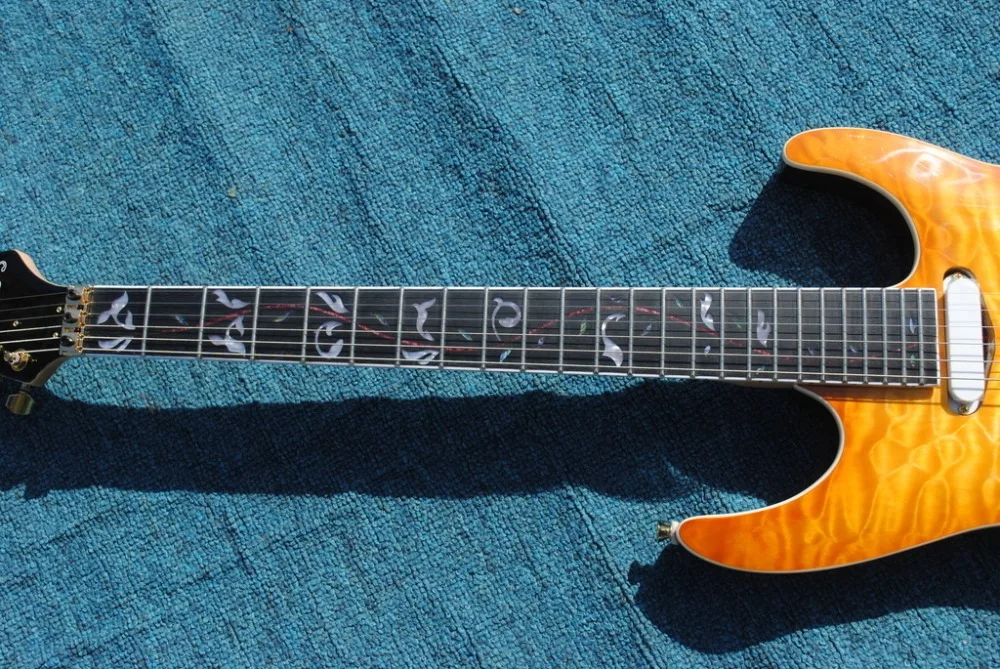 Новинка+ фабрика+ pensa custom shop Электрогитара pensa Роскошная электрогитара Sur MK1 Роскошная гитара дерево жизни инкрустации
