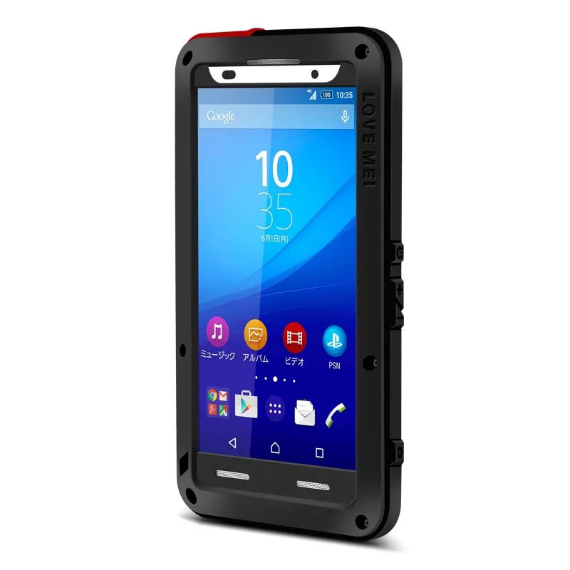 LOVE MEI Aluminum Metal Case For Sony Xperia Z4 / Z3 Plus / Z3+ Dual E6533 Cover Armor Shockproof Waterproof Case For Xperia Z4
