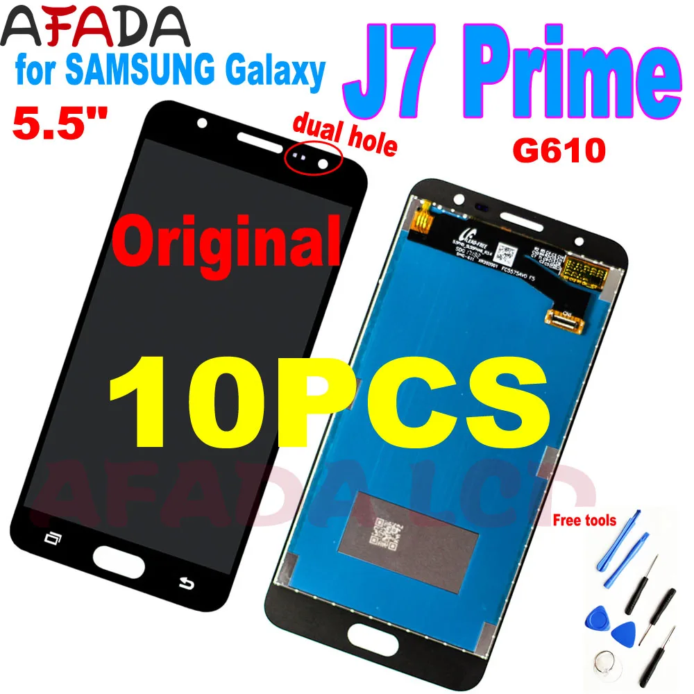 Оригинальный дисплей 5 дюйма для SAMSUNG Galaxy J7 Prime сменный ЖК-дисплей с сенсорным
