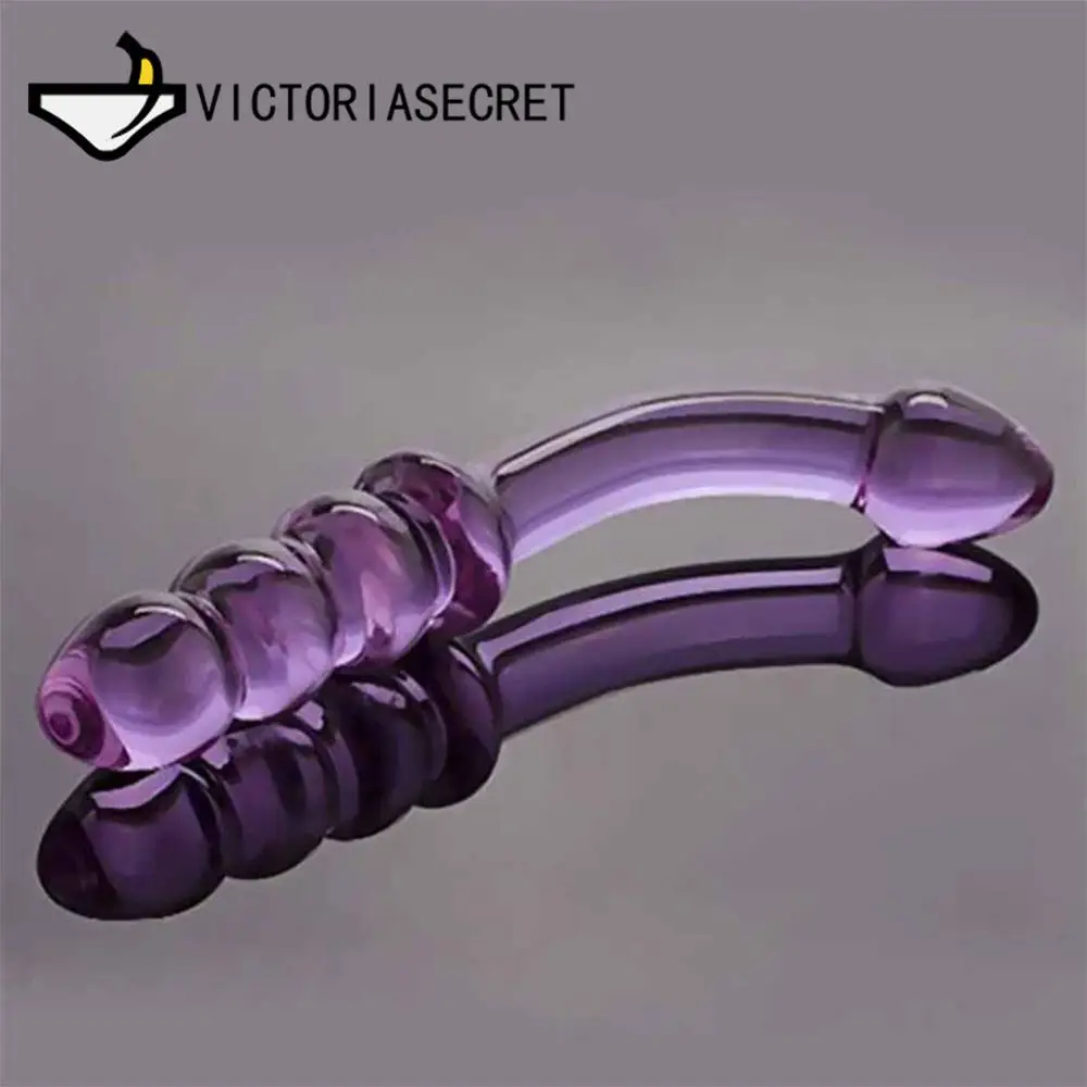 Glass Dildo Fake Penis Crystal Anal Beads Butt Plug Adult intimate Toys Female Masturbation Toys Dick For Women fake penis