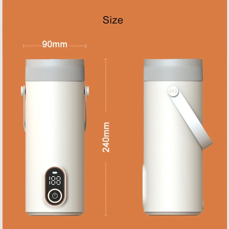Portable 27000mAh Battery Powered Water Boiler Warmer Heater Kettle for  Baby Formula Tea Coffee with 45°C-100°C/113°F-212°F Temp