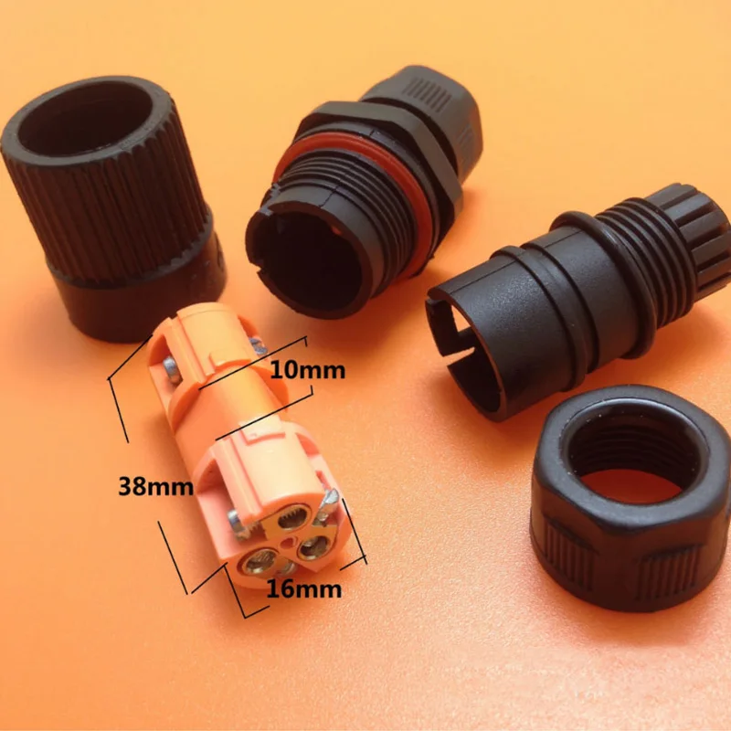 

3 Pin Cable Connector AC DC 3Pin IP68 Waterproof Connectors Electrical Terminal Male Female Wire Connector for Outdoor LED Light