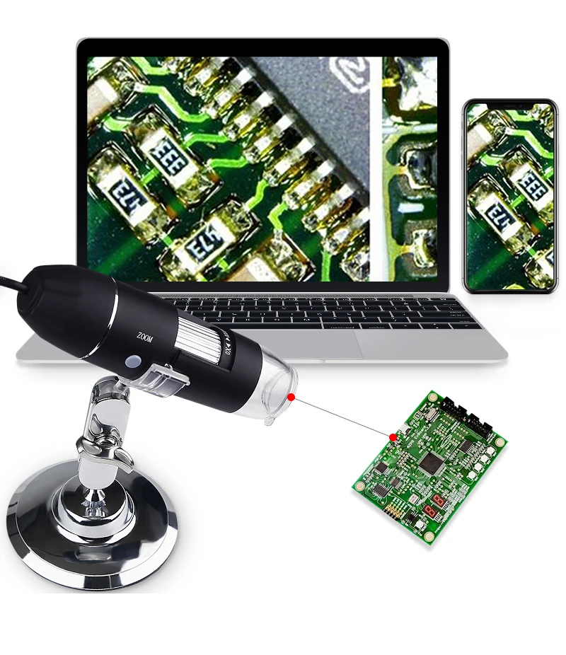 Мега пикселей 1000X1600X8 СВЕТОДИОДНЫЙ Цифровой Микроскоп USB эндоскоп камера microscopio Лупа с подставкой